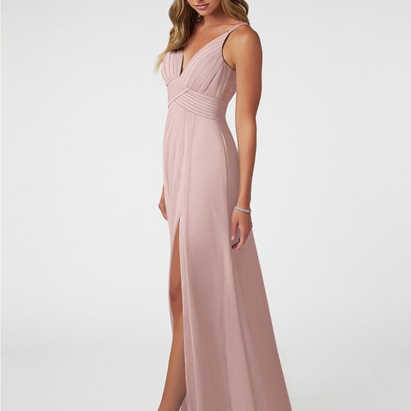 Azazie Bridesmaid dress in the color Dusty Rose - Picture 10 of 12